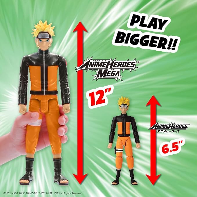 ANIME HEROES MEGA - Naruto - Kakashi 12" Action Figure