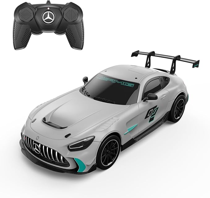 RASTAR 1/24 RC Car Mercedes AMG GT2 Remote Control Car, Mercedes AMG Toy Car for Kids Boys, Silver RC Sports Car