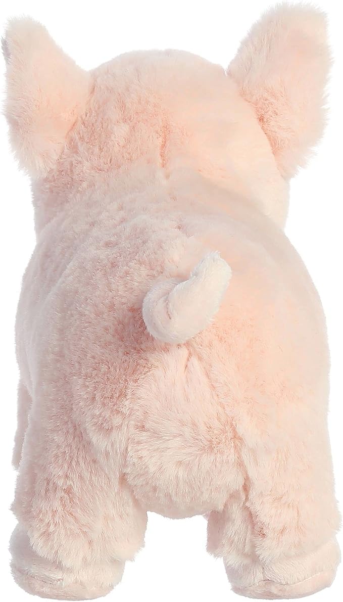 Aurora® Responsibly Made Eco Nation™ Pig Stuffed Animal - Ideal for Playtime Adventures - Perfect for Birthdays or Just Because - Pink 9.5 Inches