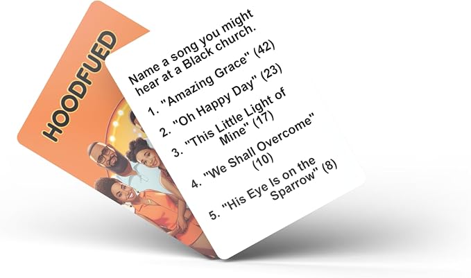 HoodFued 2 – Black Family Feud-Style Card Game for African-American Parties, Reunions, and Game Nights | Fun Trivia Entertainment for Adults & Teens