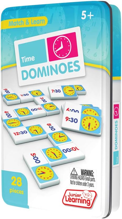 Junior Learning JL486 Time Dominoes Small