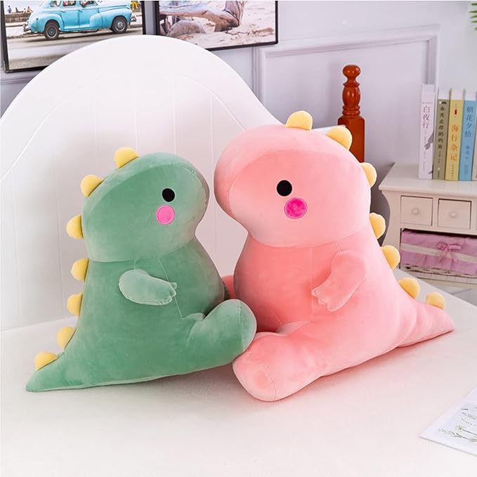 DUANMUL Cute Dinosaur Plush Toys, Fat Dinosaur Stuffed Animals Toys Dolls, Dinosaur Plush Toy Soft Stuffed Animal Dino Plushies Doll Cute Birthday Gifts for Kids Girls Boys (Green,13in)
