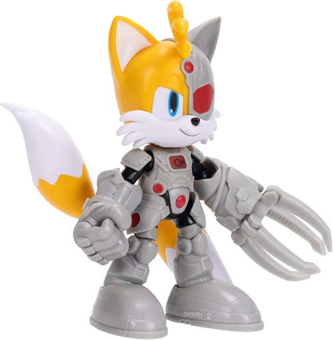 DC X Sonic Collectable Action Figures Shadow as Batman, Tails as Cyborg, Knuckles as Superman Featuring Highly Articulation Figures with Dynamic Posing
