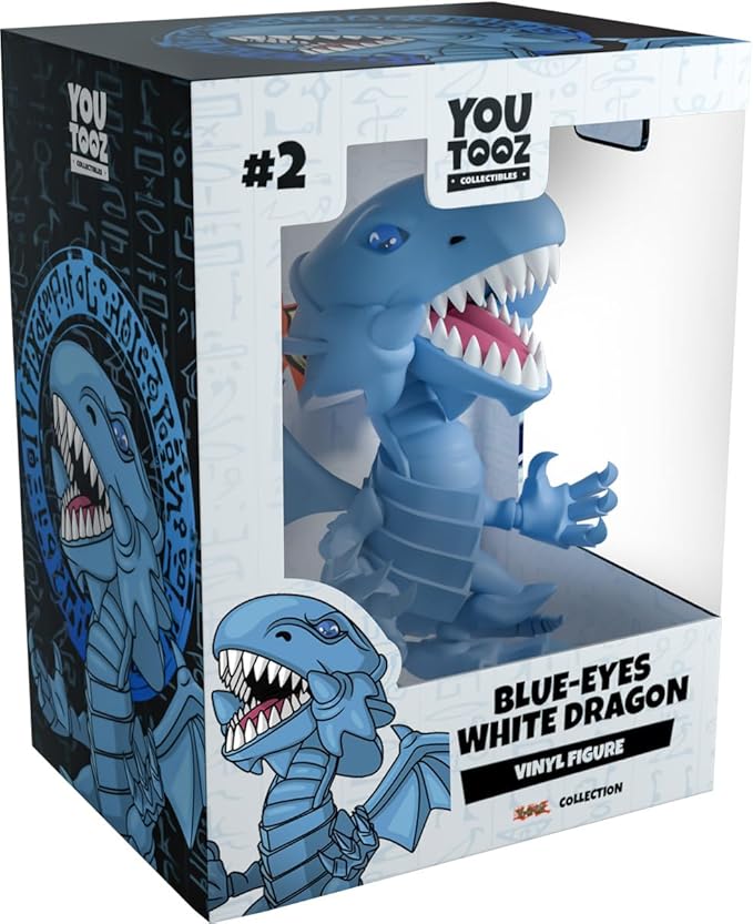 Youtooz Blue-Eyes White Dragon Vinyl Action Figure, 4.1" Dragon Collectible, Based on Yu-Gi-Oh! Anime Series