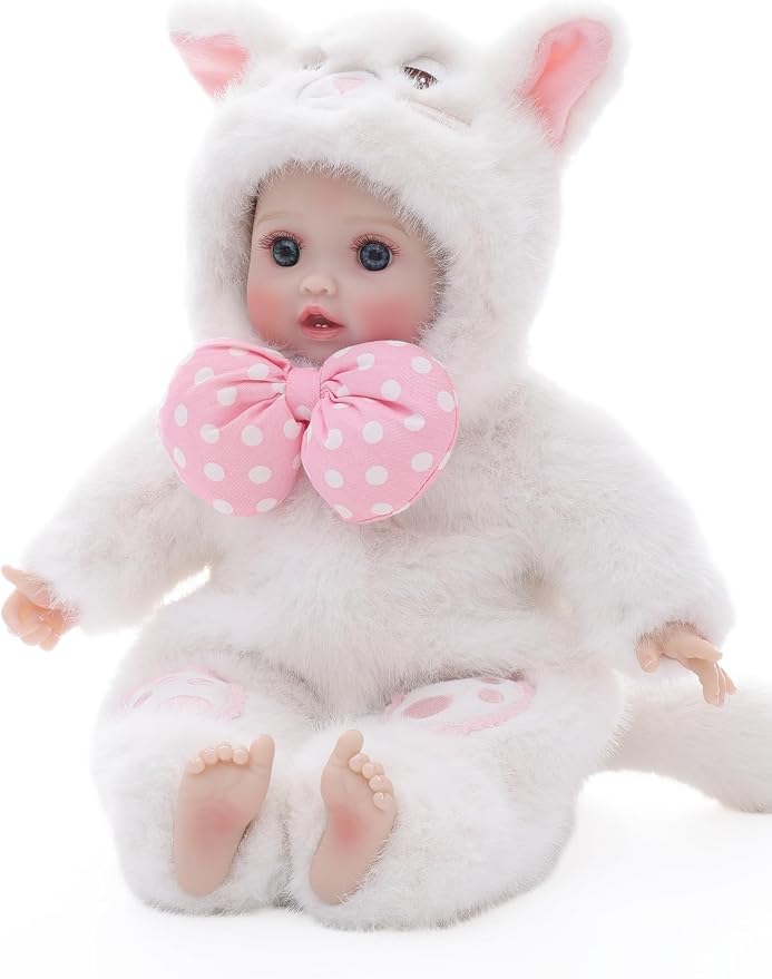 Baby Dolls, 15 Inch Realistic Soft Body Baby Doll Real Life Baby Dolls with Accessories, for 3+ Year Old Girls, Pretend Play, Collection, Gift-Ready (White)
