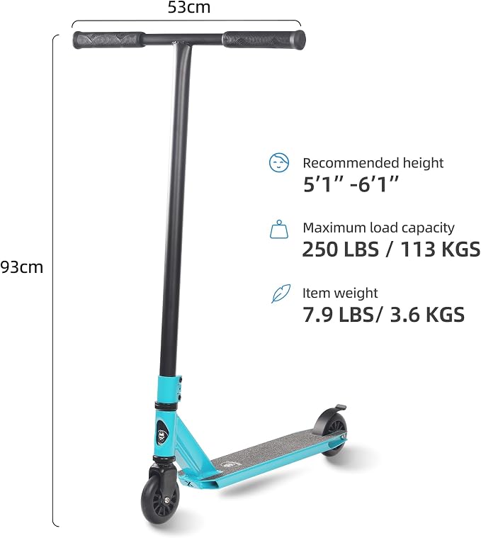 Pro Scooters for Kids 8 +, Teens and Adults | Two Different Scooter Heights 31.5” and 36.6”to Choose from