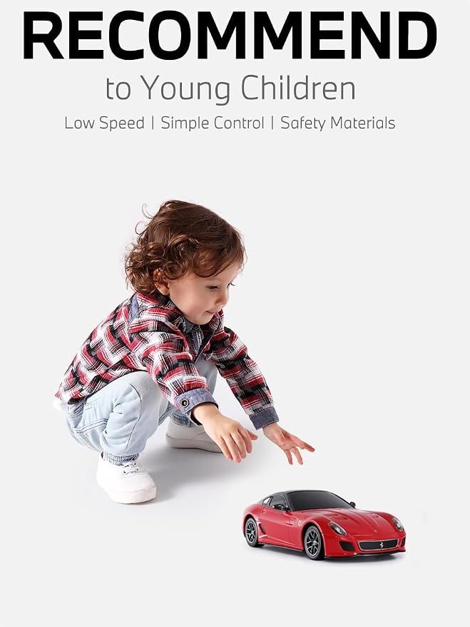 RASTAR 46400 1/24 RC Car Ferrari 599 GTO with 2.4G Remote | Officially Licensed, Ideal Gift, 2.4G Remote, Independent Suspension, RC Car Model for Play & Display