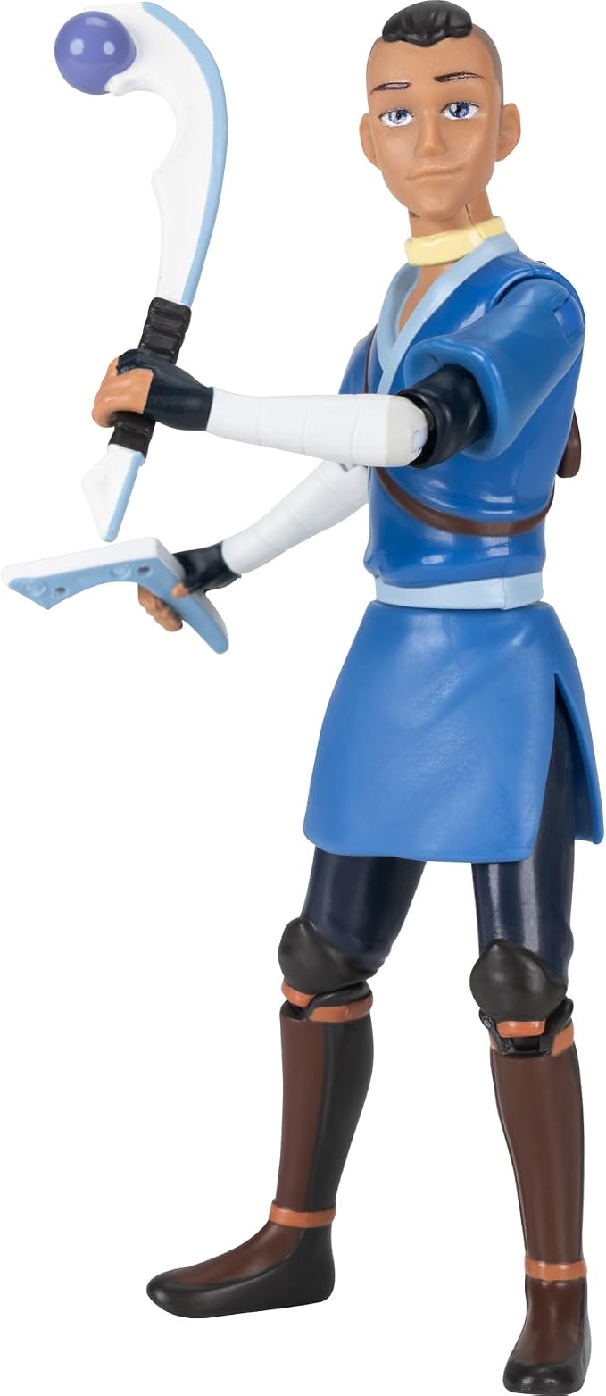 Jazwares Avatar: The Last Airbender Sokka (Book One) - 4.5-Inch Scale Figure with Water Whip and Battle Action