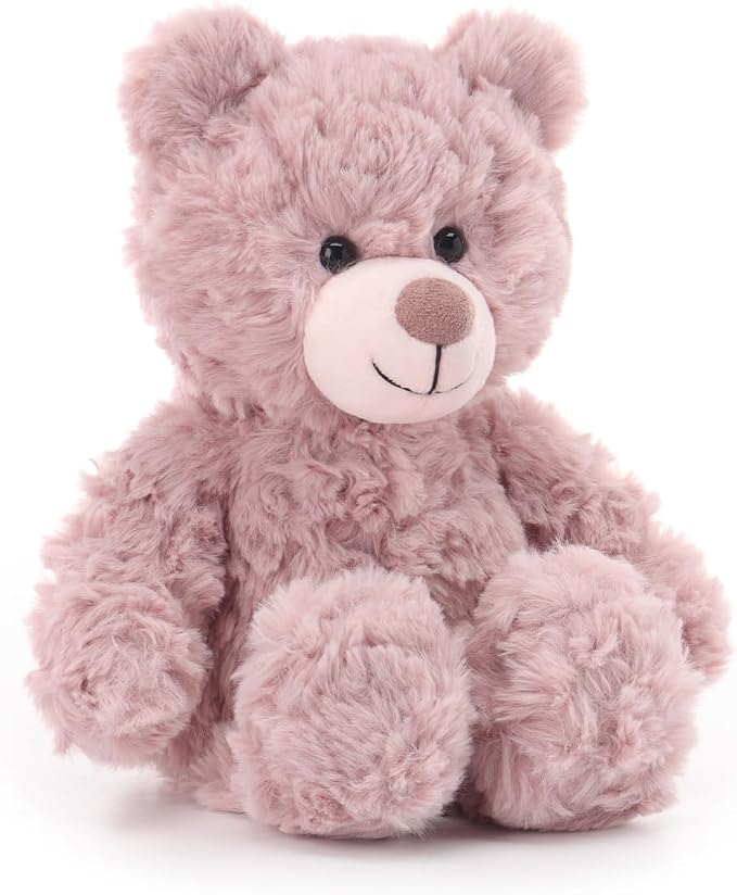 Apricot Lamb Toys Plush Pink Purple Flower Teddy Bear Stuffed Animal Soft Cuddly Perfect for Child 8 Inches