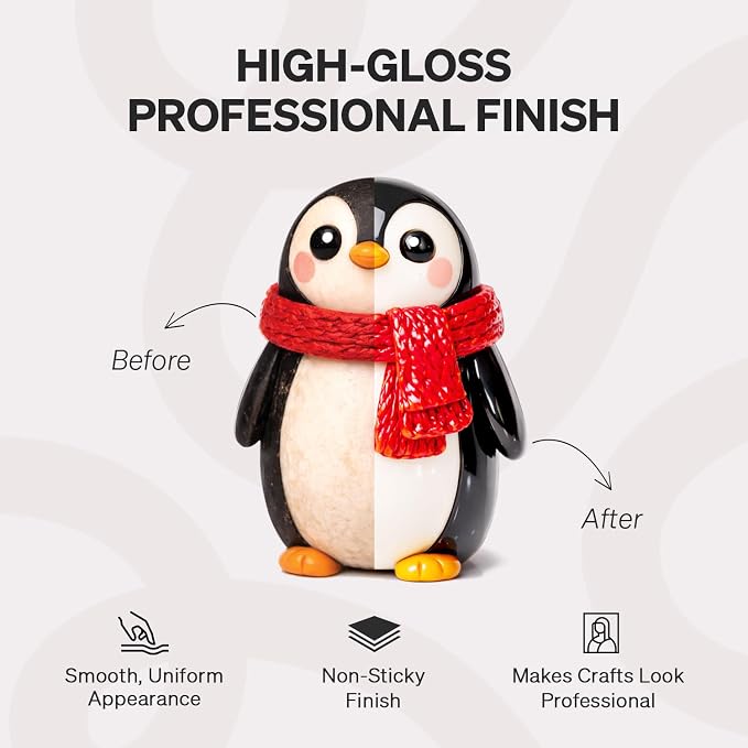 Granotone Clay Varnish Water Based Formula for Protective Finish Air Dry Polymer (High Gloss)