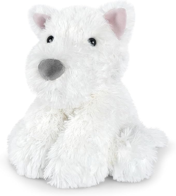 SuzziPals Coolable & Heatable West Highland White Terrier Dog Stuffed Animals for Kids & Adult, Westie Puppy Plush Toys Microwavable Heating Pad for Soothing & Period, Lavender Plushies for Anxiety
