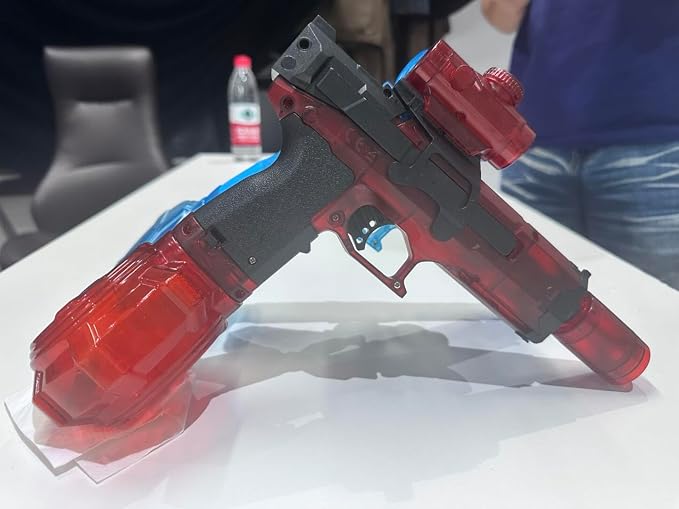 Electric Water Gun for Adults Kids 2 Pack,Automatic Watergun,Ultimate Party Beach Toy Fun Gift for Toddler,Summer Pool Game,Long Range,Rechargeable,Splashy Blaster Electric Water Guns(Pistol,Red+Blue)