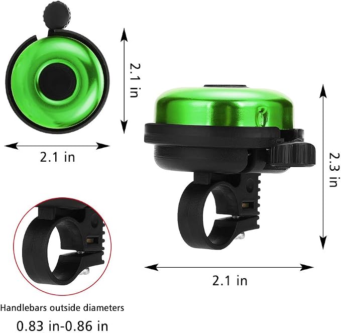 Accmor Classic Bike Bell, Aluminum Bicycle Bell, Loud Crisp Clear Sound Bicycle Bike Bell for Adults Kids