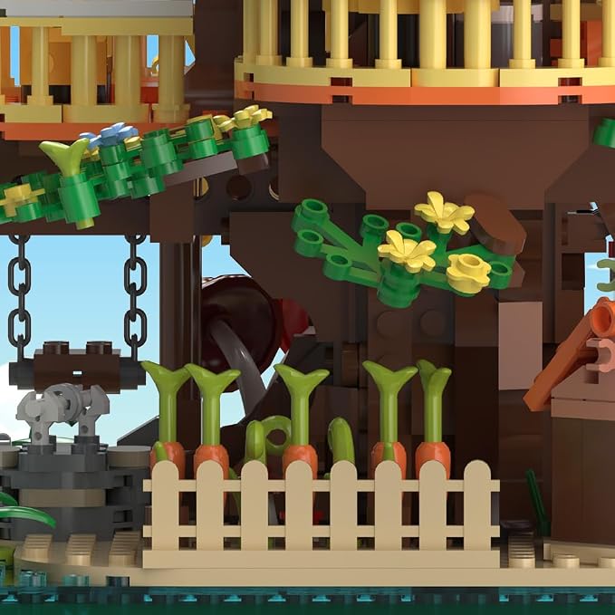 RAVAYO Forest Tree Building House Blocks Set with LED, Creative Toy for Adults Teen 14+, Mini Brick 2071pcs