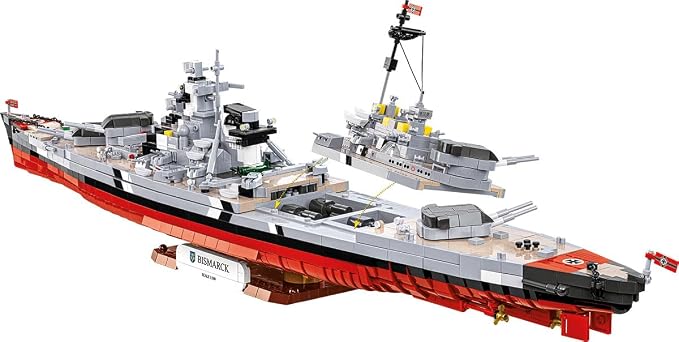 COBI Historical Collection WWII Battleship Bismarck, 3204 Pieces