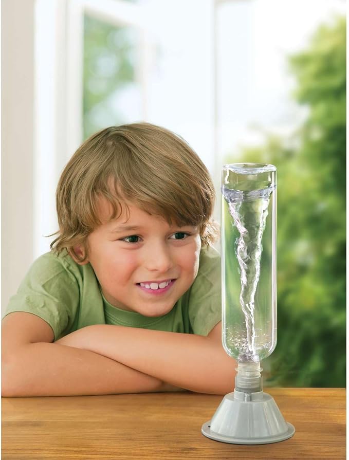 Rhode Island Novelty KidzLabs Thrilling Tornado Maker Kit - Educational Weather Experiment for Kids - Perfect for STEM Classrooms, Science Fairs, and Home Activities