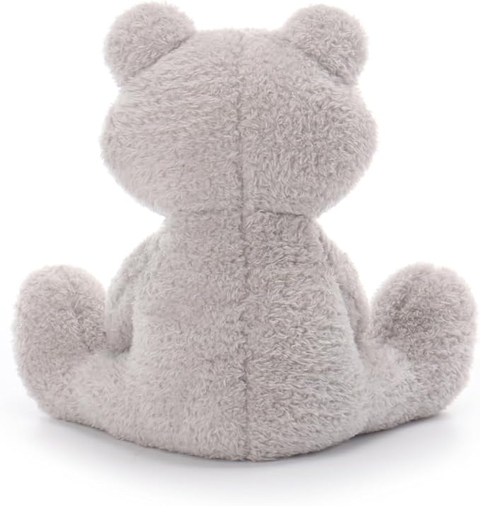 Apricot Lamb Grey Velvet Frog Stuffed Animals for Kids, Soft Cute Plush Toys for Baby Girl and Boy, 9 Inches