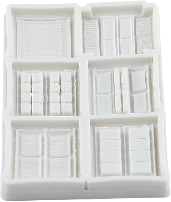 Window Polymer Clay Mold Window Frame Silicone Molds for DIY Crafts Epoxy Resin Casting Air Dry Polymer Clay Plaster Jewelry Making