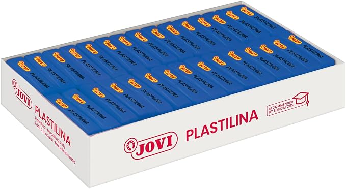 Jovi - Reusable Non-Hardening Modeling Clay, 30 Dark Blue Bars, 1.75oz Each | Total of 3.3 lb, Perfect for Arts & Crafts Projects