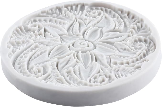 Baroque Silicone Molds Baroque Polymer Clay Mold for DIY Crafts Epoxy Resin Casting Air Dry Polymer Clay Plaster Jewelry Making