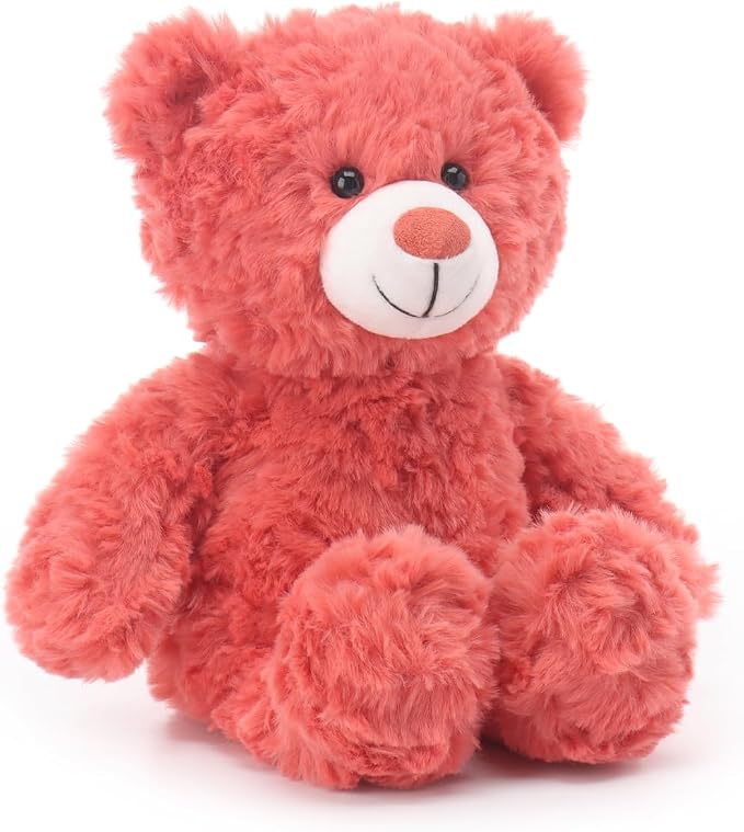 Apricot Lamb Watermelon Red Flower Bear Stuffed Animals for Kids, Soft Cute Plush Toys for Baby Girl and Boy, 8 Inches
