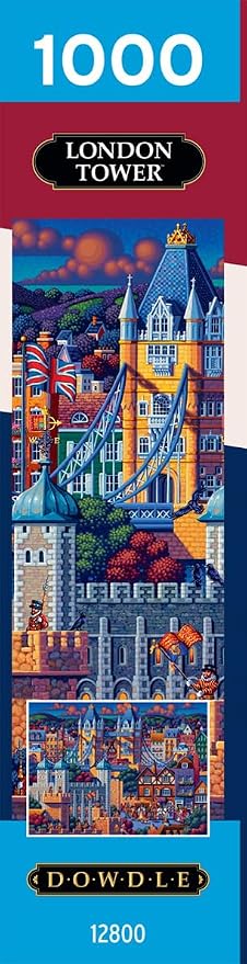Buffalo Games – London Tower - Eric Dowdle - 1000 Piece Jigsaw Puzzle Colorful Puzzle for Adults – Precision-Cut Pieces, Beautiful Artwork, and Hours of Relaxing Fun