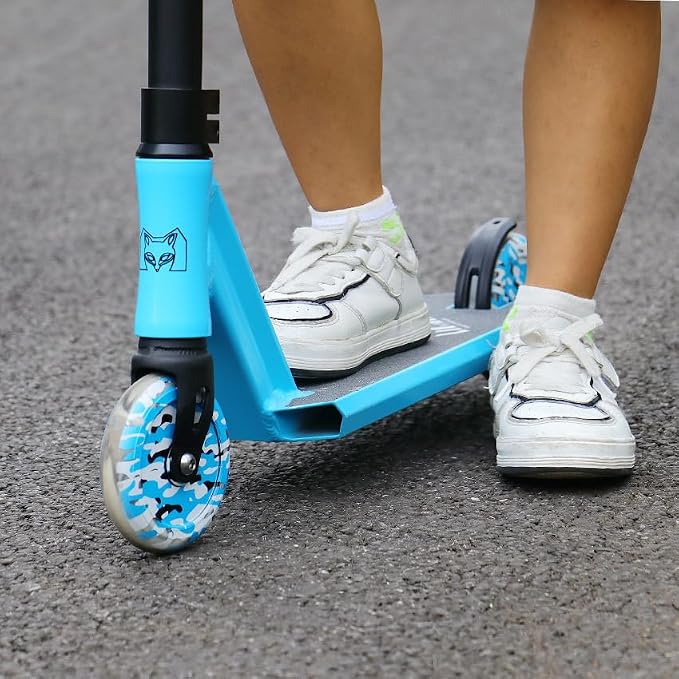 Limit LMT68 Mini Pro Stunt Kick Scooter – Short and Small Freestyle Trick Scooters for Kids Ages 5 Years and Up-Professional Complete BMX Scooter Perfect for Beginners Children Boys and Girls Gifts