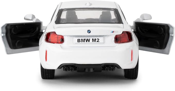 RMZ City 1:36 BMW M2 Toy Car, Diecast Pull Back Model Car, Collection Kids Toy for Aged 3 and up, Gift White