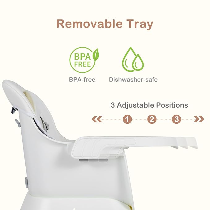 INFANS 9 in 1 High Chair, Convertible Baby Highchair for Babies and Toddlers, Table and Chair Set Building Block Infant Dining Booster Seat, Kids Stool with Activity Children Play Kitchen (Beige)