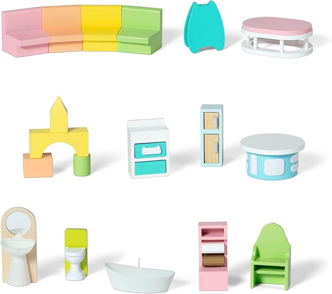 Gabby’s Dollhouse Purrfect Playhouse by Delta Children – Features Sounds & Light Up Ear - Includes 20 Accessories - Fits 8-inch Dolls - Pretend Play Dream Gift for Ages 3