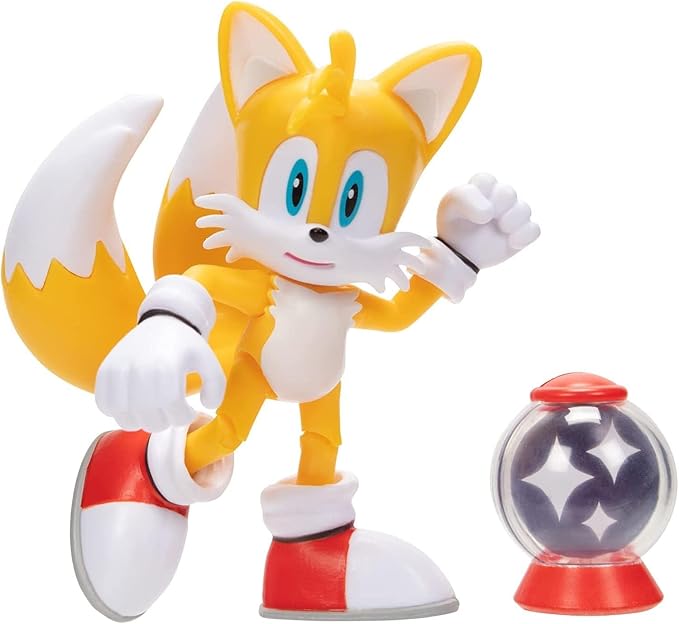 JAKKS Pacific Sonic the Hedgehog Sonic 4" Action Figure 2 Pack - Modern Tails & Modern Amy