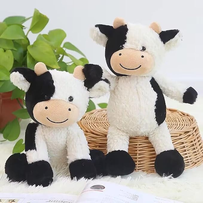 YUKOUQIAN Cow Stuffed Animal Cow Plush Doll Toy 15.7 inch for Girls Boys (Stand Cow hb15.7)