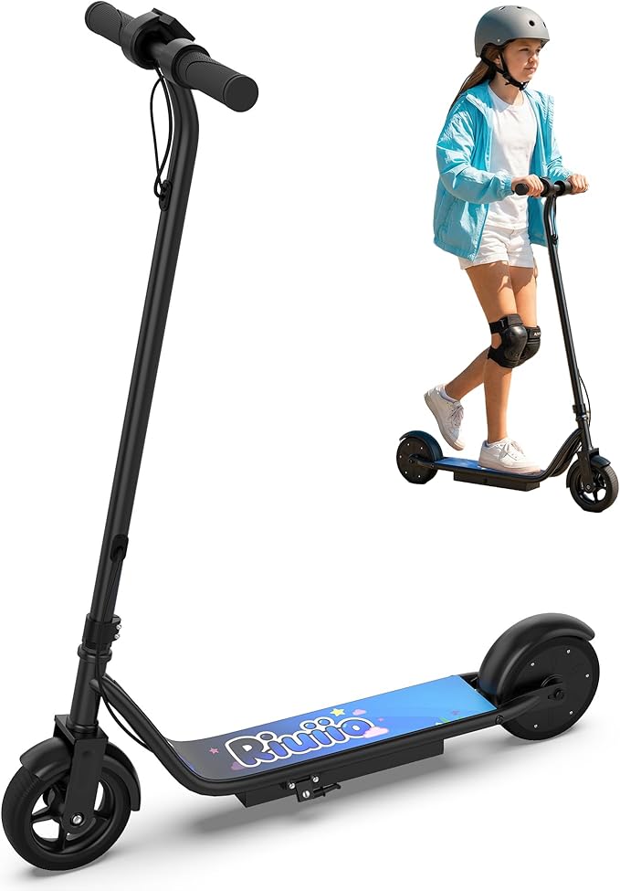 Electric Scooter, 350W-500W Motor, 9 MPH to 22MPH, 10-41 Miles Range, Dual Suspension, Dual Braking, App Control, Foldable Commuter E Scooter for Adults and Teens