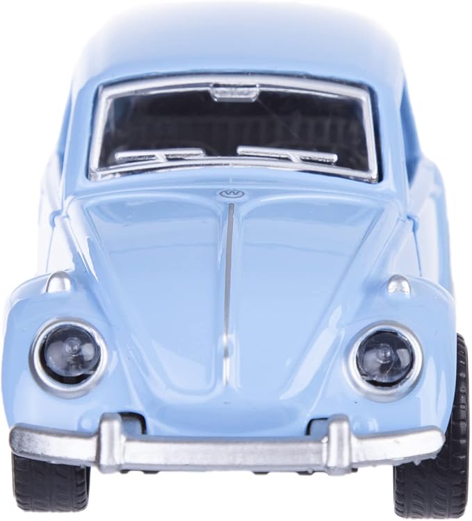 Berry President 1967 Classic Beetle Bug Vintage 1/32 Scale Diecast Metal Pull Back Car Model Toy for Gift/Kids (SkyBlue)