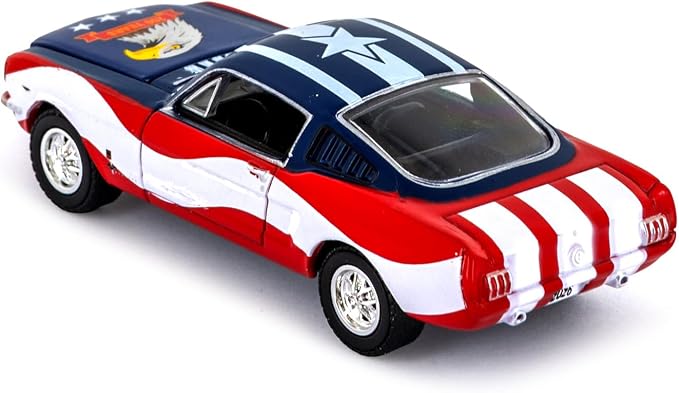 Greenlight 1965 Ford Mustang 1:64 Diecast – 250 Years of Freedom (1776–2026) Patriotic Eagle Design – 1 of 1,776 Sequentially Numbered Hobby Exclusive Collectible Limited Edition