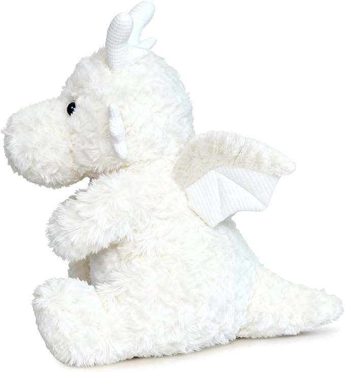 SUSULF Little Flying Dragon - Cute Stuffed Animal Plush Toy - Adorable Soft Dragons Toy Plushies and Gifts - Perfect Present for Kids (White,7.87in/20cm)