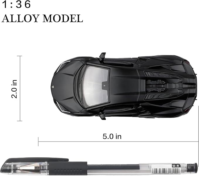TOKAXI 1/36 Scale Lamborghini Revuelto Diecast Cars Models,Pull Back Vehicles Lamborghini Revuelto Toy Cars,Cars Gifts for Boys Girls