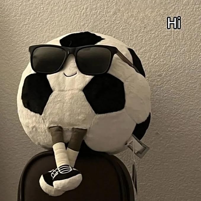 13.7" Cute Football Plush Toys Soft Stuffed Sport Throw Pillow Plush Ball Gift for Kids Birthday and Christmas Decoration (Football)