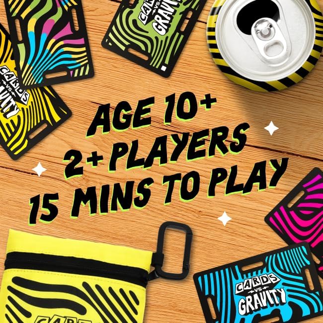 Big Potato Cards vs Gravity: Ultimate Stacking & Balancing Card Game | Waterproof Board Game for Family Fun, Holidays & Game Nights | 2-4 Players