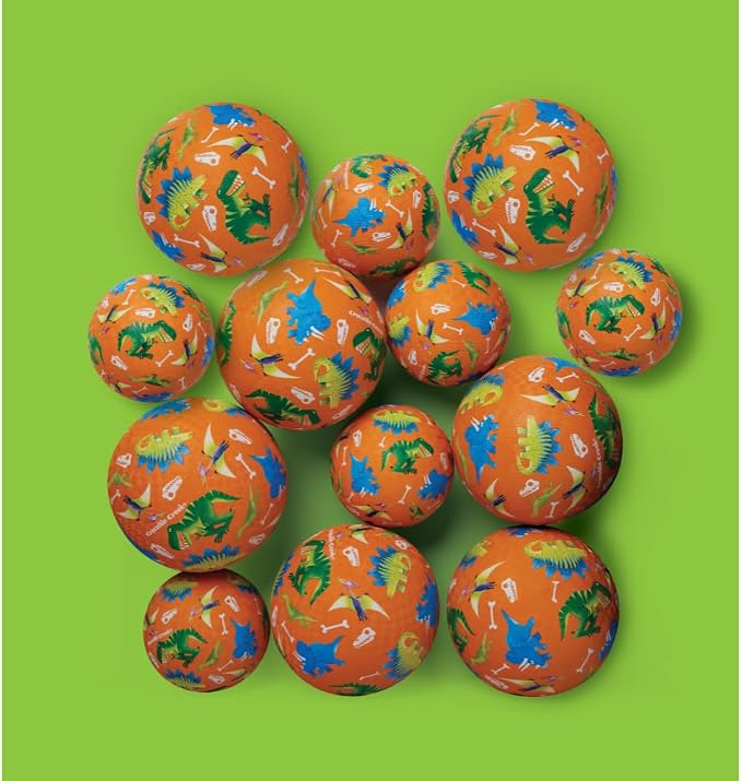 Crocodile Creek Playground Ball - Durable Rubber Ball for Kids Ages 3 and Up - Bouncy Inflatable Ball for Kickball, Indoor Games, and Outdoor Sports - PVC-Free