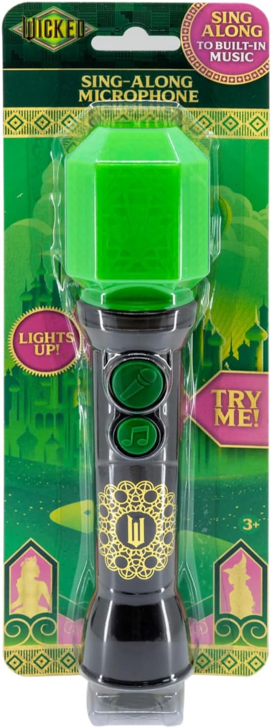 Wicked Toy Microphone for Kids, Includes Built-in Music and Lights, Ideal Toddler Toys (Wicked)