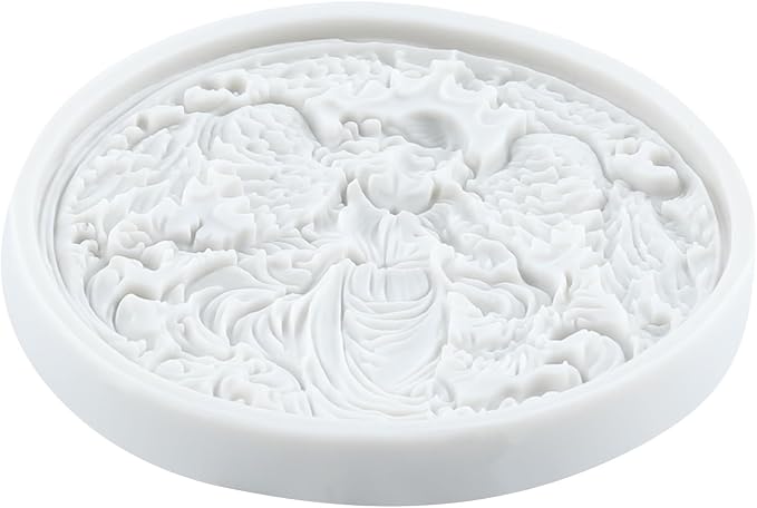Angel Polymer Clay Mold Flower Fairy Goddess Moon Angel Fairy Girl Silicone Molds for DIY Crafts Resin Casting Mold DIY Craft Air Dry Polymer Clay Tools Jewelry Making Set of 4