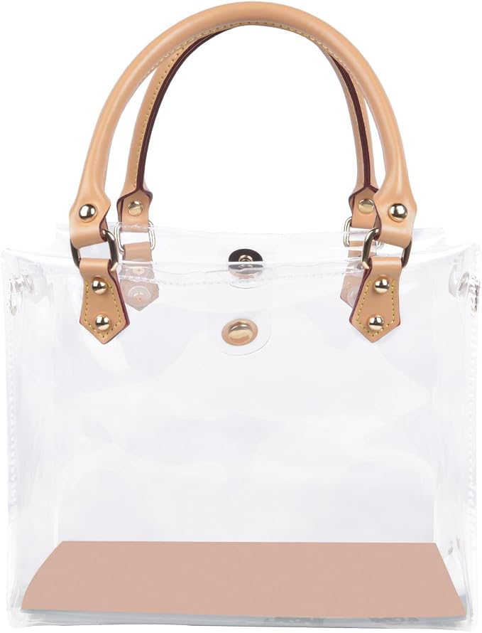 tusoo Clear TPU DIY Tote Bag Handbag Making Kit Handmade Gift Bags for Women, Handbag Tool Set Birthday Holiday Bag Making Kit (Clear-A)
