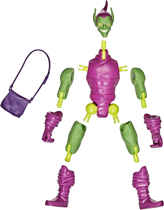MixMashers Marvel Green Goblin Custom Spider-Man Mix-and-Match Deluxe Action Figure & Accessories, 5-Inch-Scale (12 cm) Super Hero Toys, Ages 4+