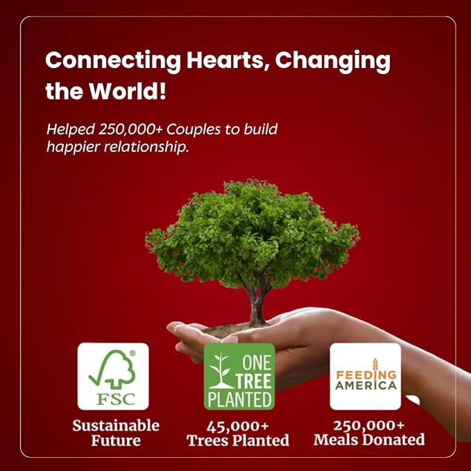Life Sutra Couple Connect Game - 400 Thoughts Provoking Cards for Young Couples to Strengthen Communication, Build Trust, Enhance Emotional Bond - Ideal for Date Night, Newlyweds & Wedding Gifts