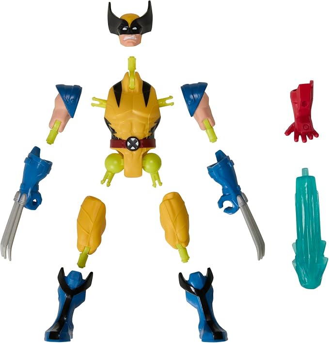AVENGERS MixMashers Marvel Wolverine Custom Mix-and-Match Action Figure & Accessories, 5-Inch-Scale (12 cm) Super Hero Toys for Kids, Ages 4+