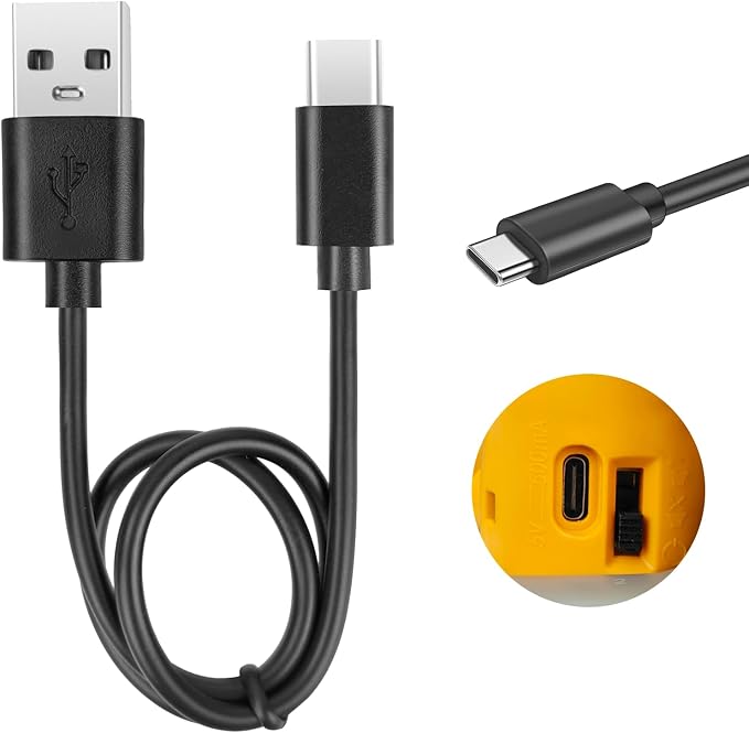 Cable for Crawling Crab Baby Toy: Original Charger Cord for Walking Crab Baby Toy - Tummy Time Crab Toy Charging USB Wire Moving Crab Dog Toy Running Dancing Crab（Type-C）