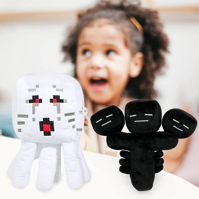 EOHX Wither Storm Plush Ghast Plush,Soft Cartoon Stuffed Animals Plushies Figure Doll for Kids Game Fan Halloween Birthday Gift