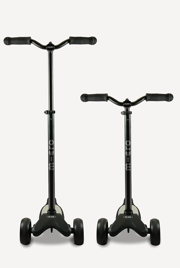 Micro Kickboard Reloaded Three-Wheel Scooter for Big Kids, Teens, & Adults – Lean-to-Steer Carving Ride, Adjustable T-Bar, Wide Wheels, Up to 220 lb, Ages 13+