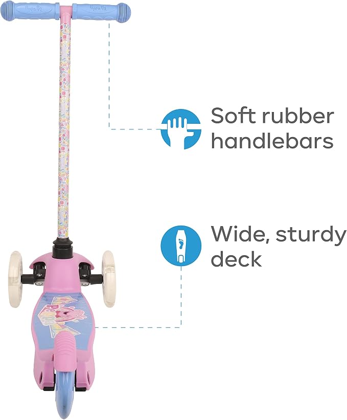 Kick Scooter for Kids, 3 Wheel Self Balancing, Light Up LED Wheels
